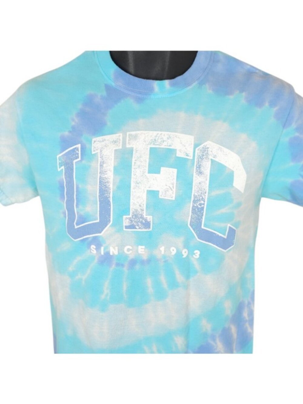 UFC T Shirt Mens Size Small Blue Tie Dye Ultimate Fighting MMA